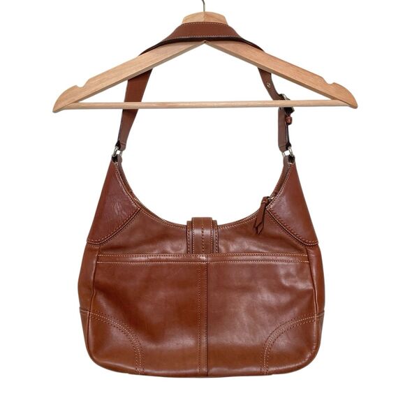 Coach Hamilton VTG Hobo Shoulder Bag British Tan Camel Leather Purse Y2K Vintage - Picture 2 of 15